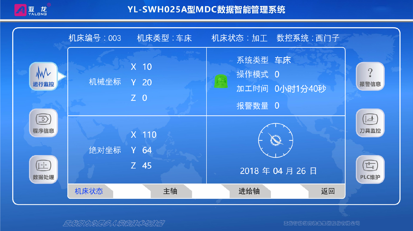 亚龙YL-SWH025A型MDC数据智能管理系统